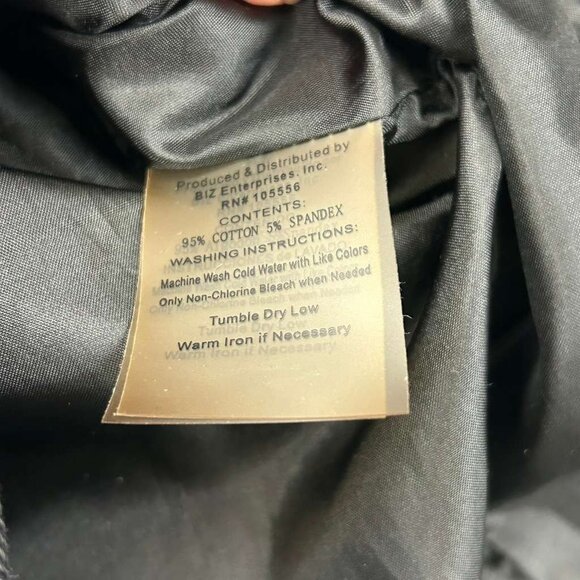 WE Women's S Fashion Black Floral Embroidered Blazer Jacket Boho Folk Tailored - Picture 3 of 15